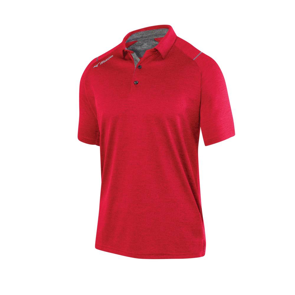 Polo Mizuno Comp Hombre Rojas Ofertas OMVP-13670